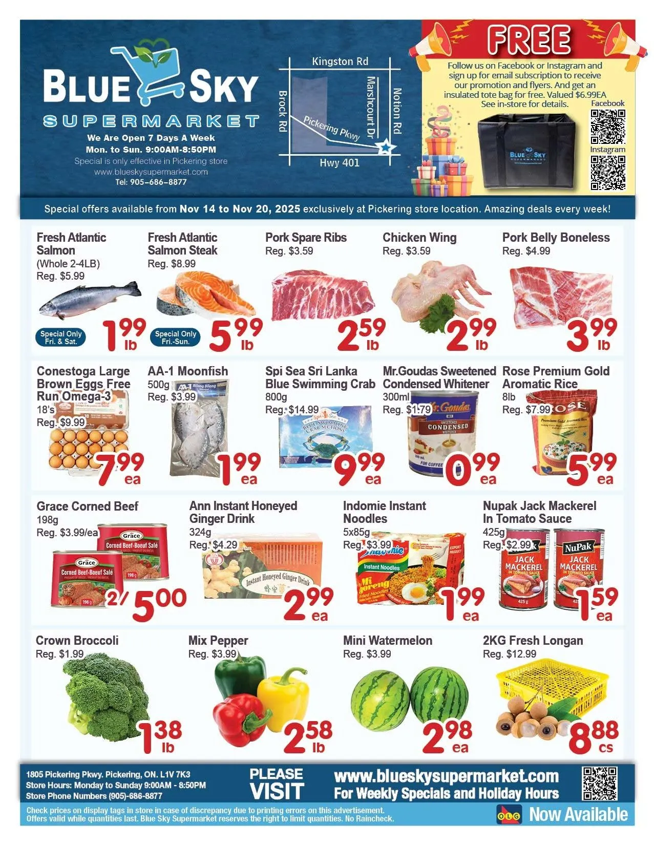  Blue Sky Supermarket Sales from November 14 to November 20 2025 - flyer page 1