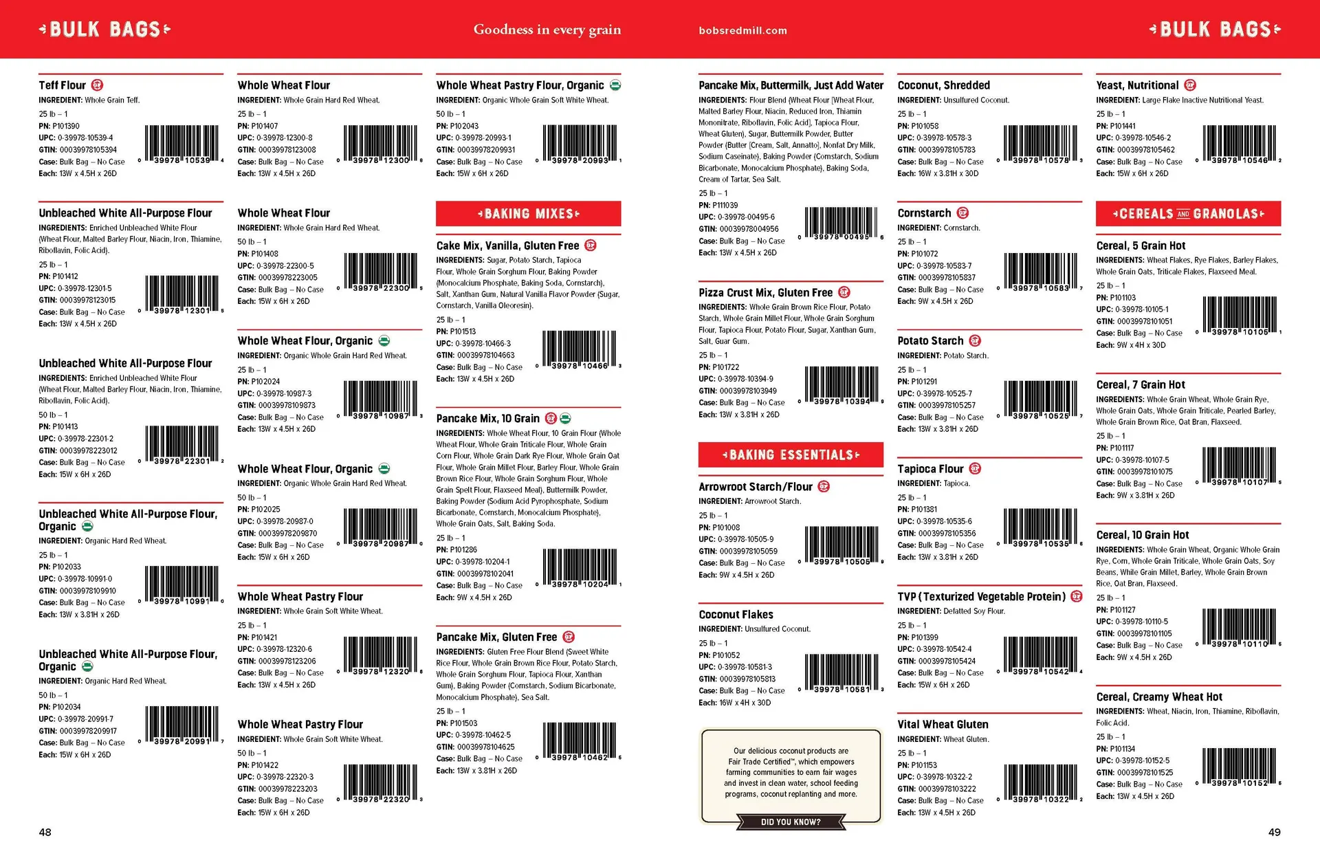 Weekly ad Bob's Red Mill Product List from April 23 to June 30 2025 - Page 25