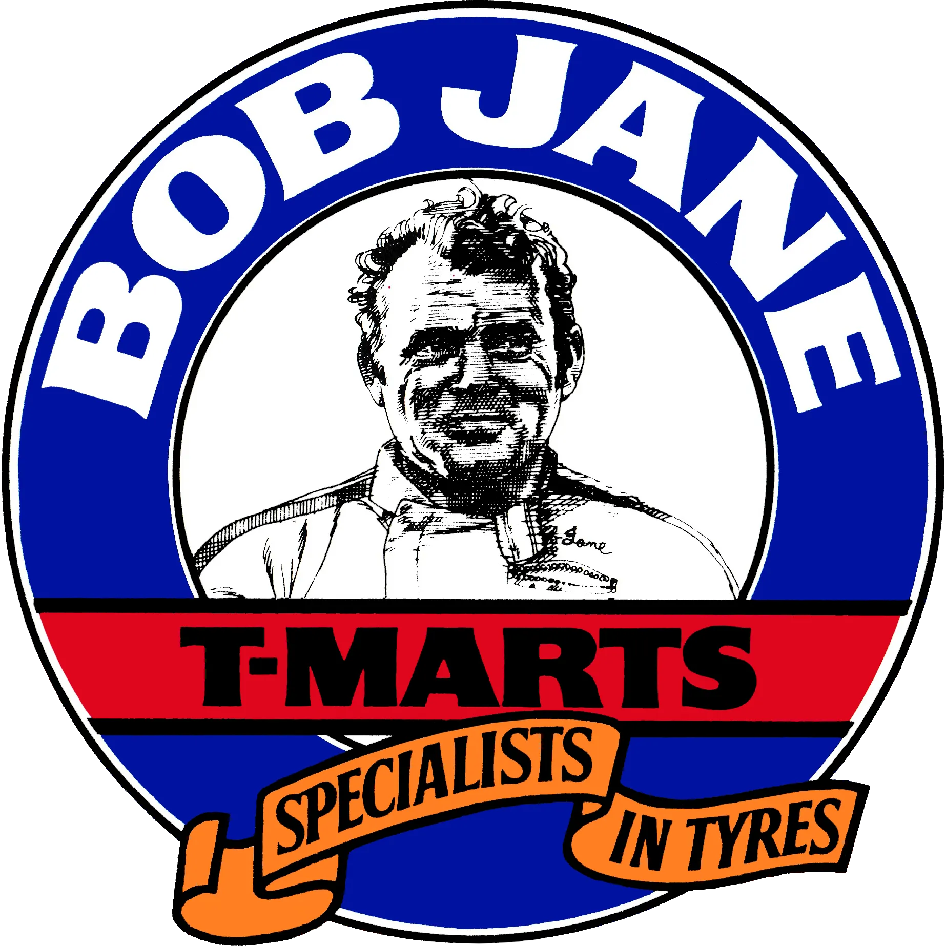 Bob Jane T-Marts logo. Current weekly ad