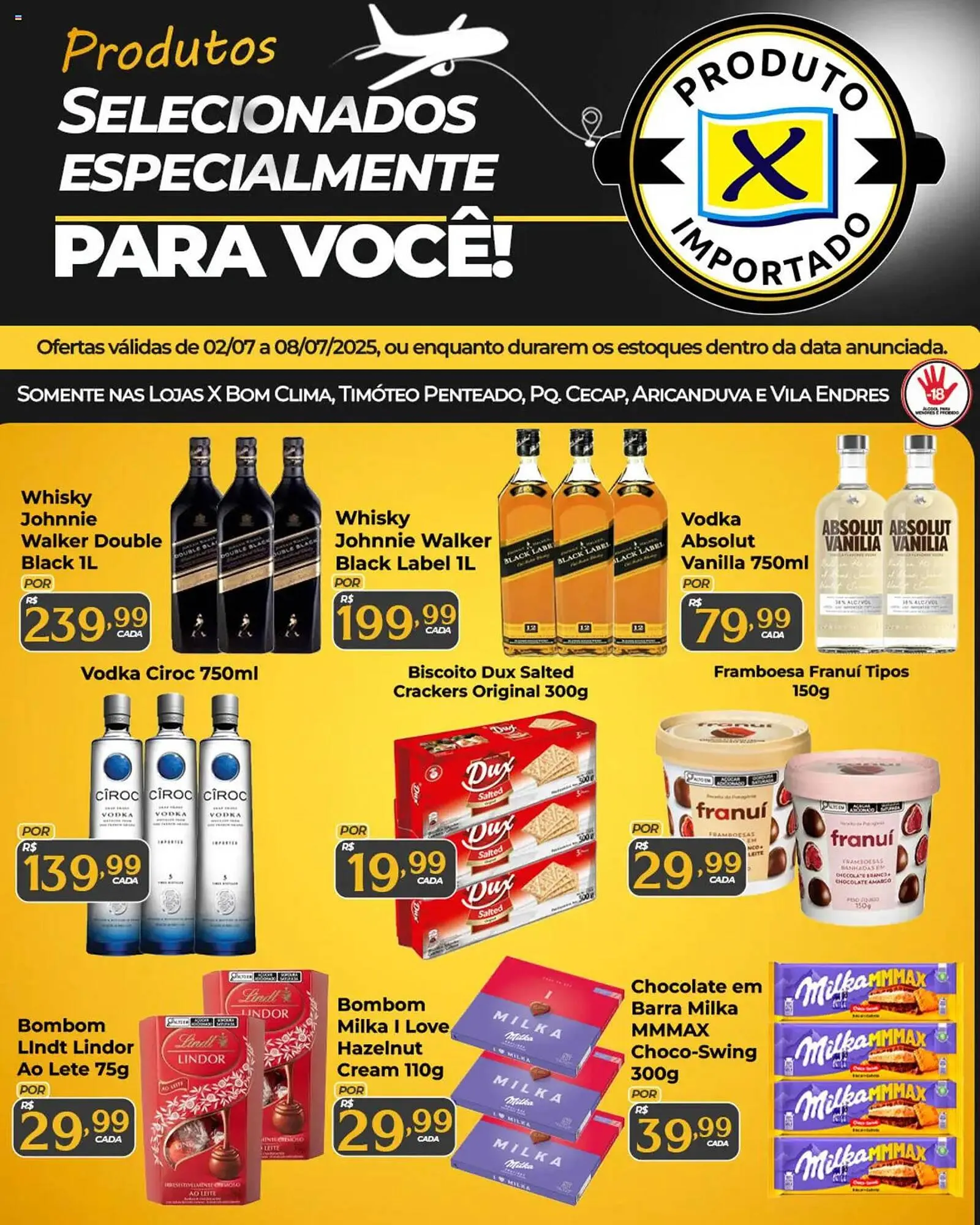 Encarte de Catálogo X Supermercados 2 de julho até 9 de julho 2025 - Pagina 1