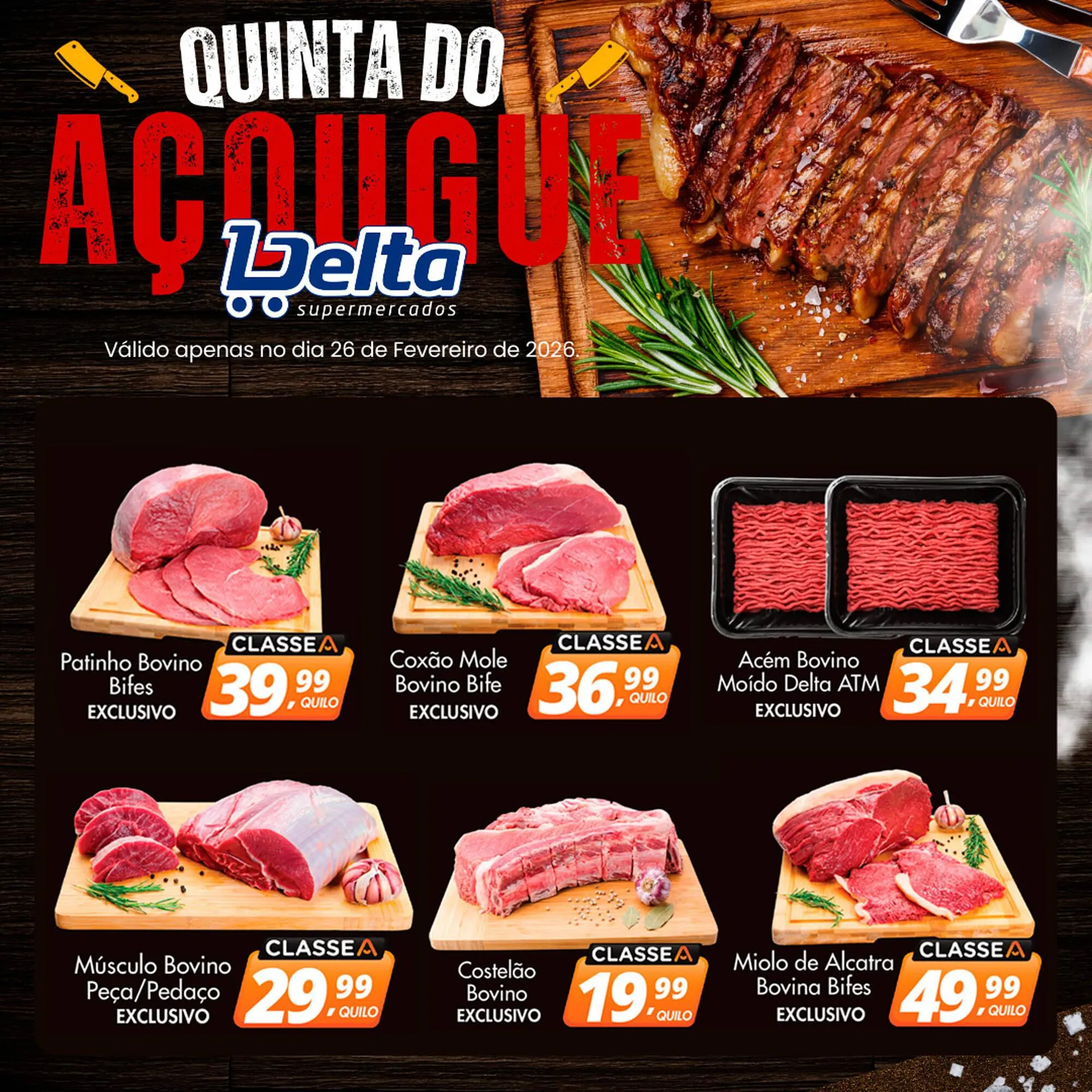 Encarte de Catálogo Delta Supermercados 26 de fevereiro até 26 de fevereiro 2026 - Pagina 1