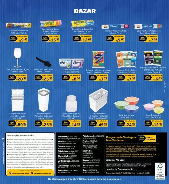 Encarte de Encarte Verdemar Supermercado 20 de março até 2 de abril 2025 - Pagina 44