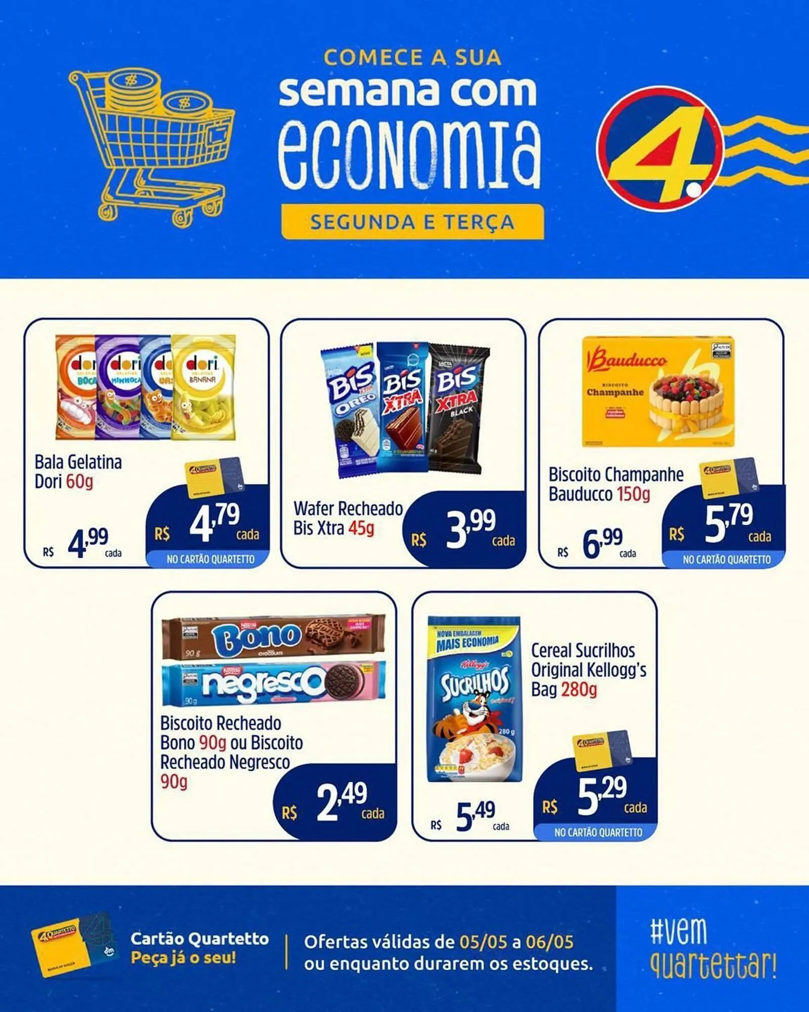 Encarte de Catálogo Quartetto Supermercados 5 de maio até 11 de maio 2025 - Pagina 5