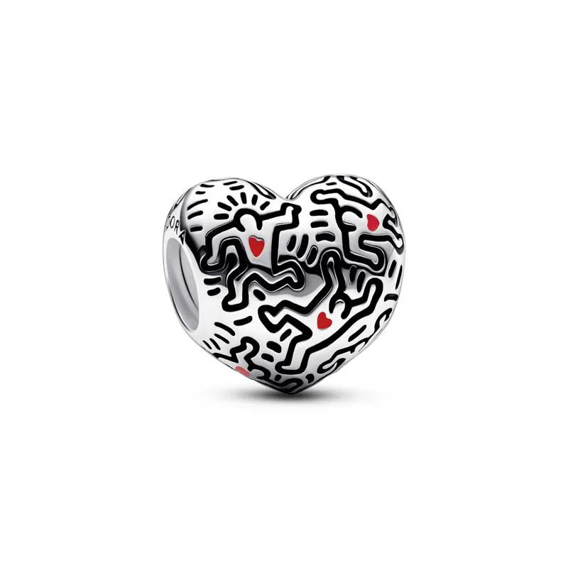 Charm Arte Em Linhas E Pessoas Keith Haring X Pandora