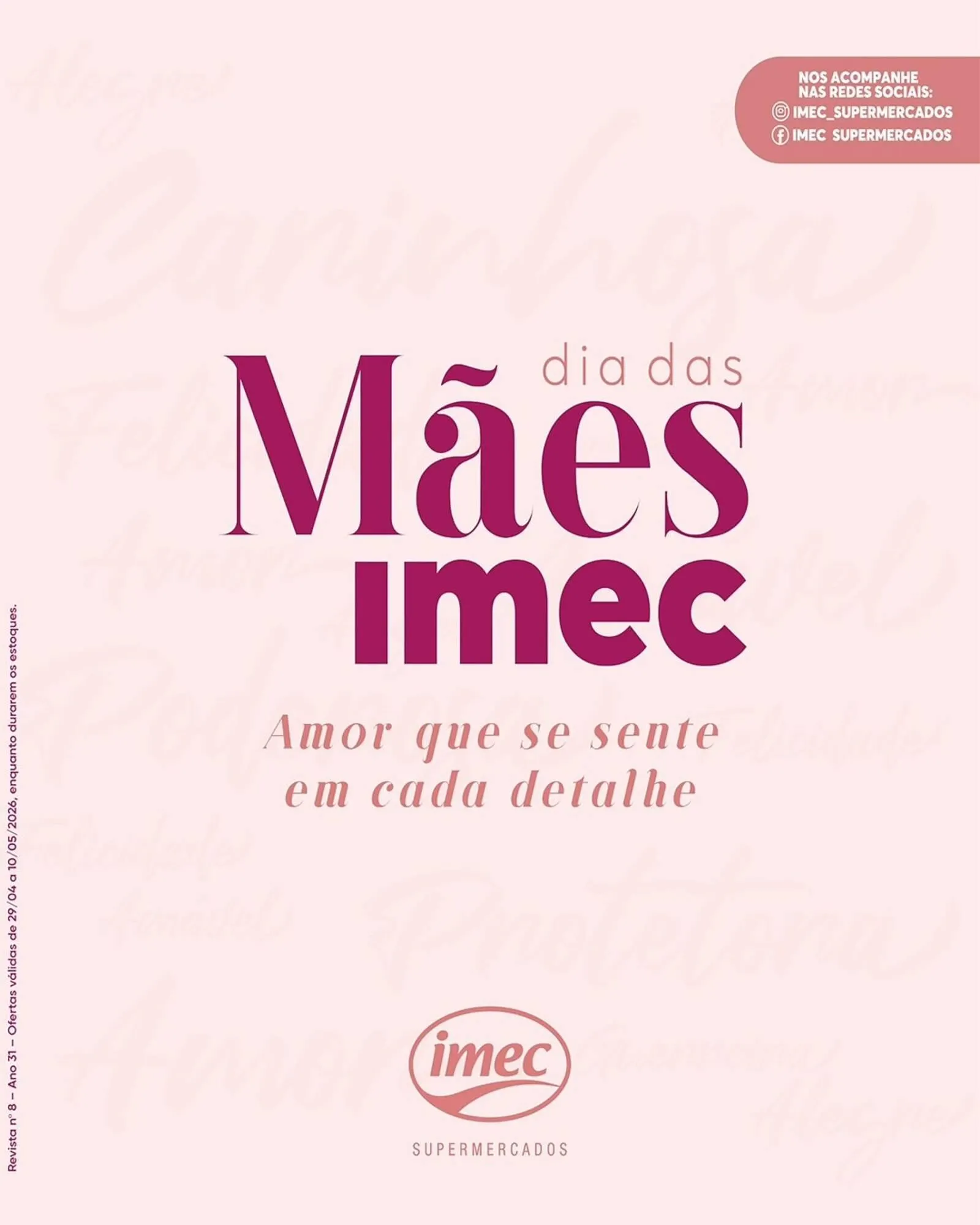 Encarte de Catálogo Imec Supermercados 29 de abril até 10 de maio 2026 - Pagina 1