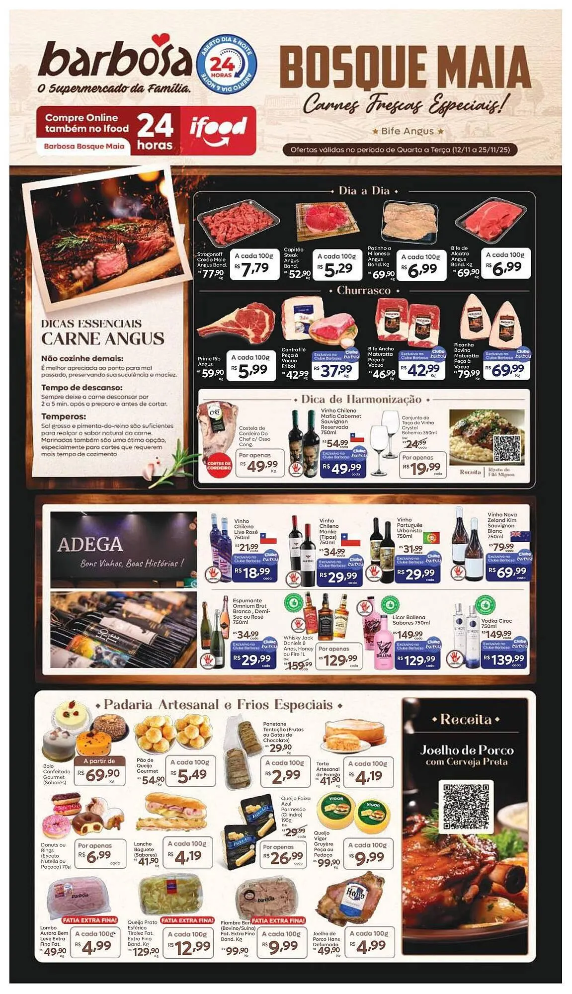 Encarte de Tabloide Barbosa Supermercados 12 de novembro até 25 de novembro 2025 - Pagina 1