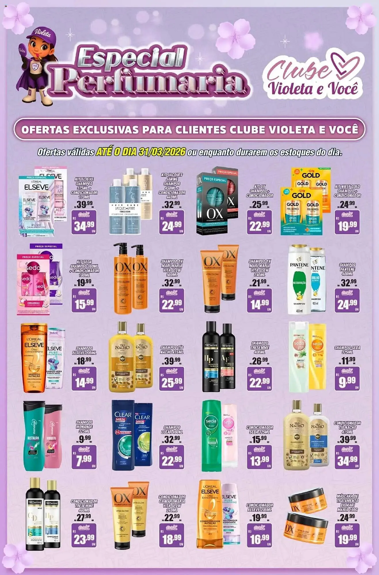 Encarte de Catálogo Violeta Supermercados 16 de março até 31 de março 2026 - Pagina 1