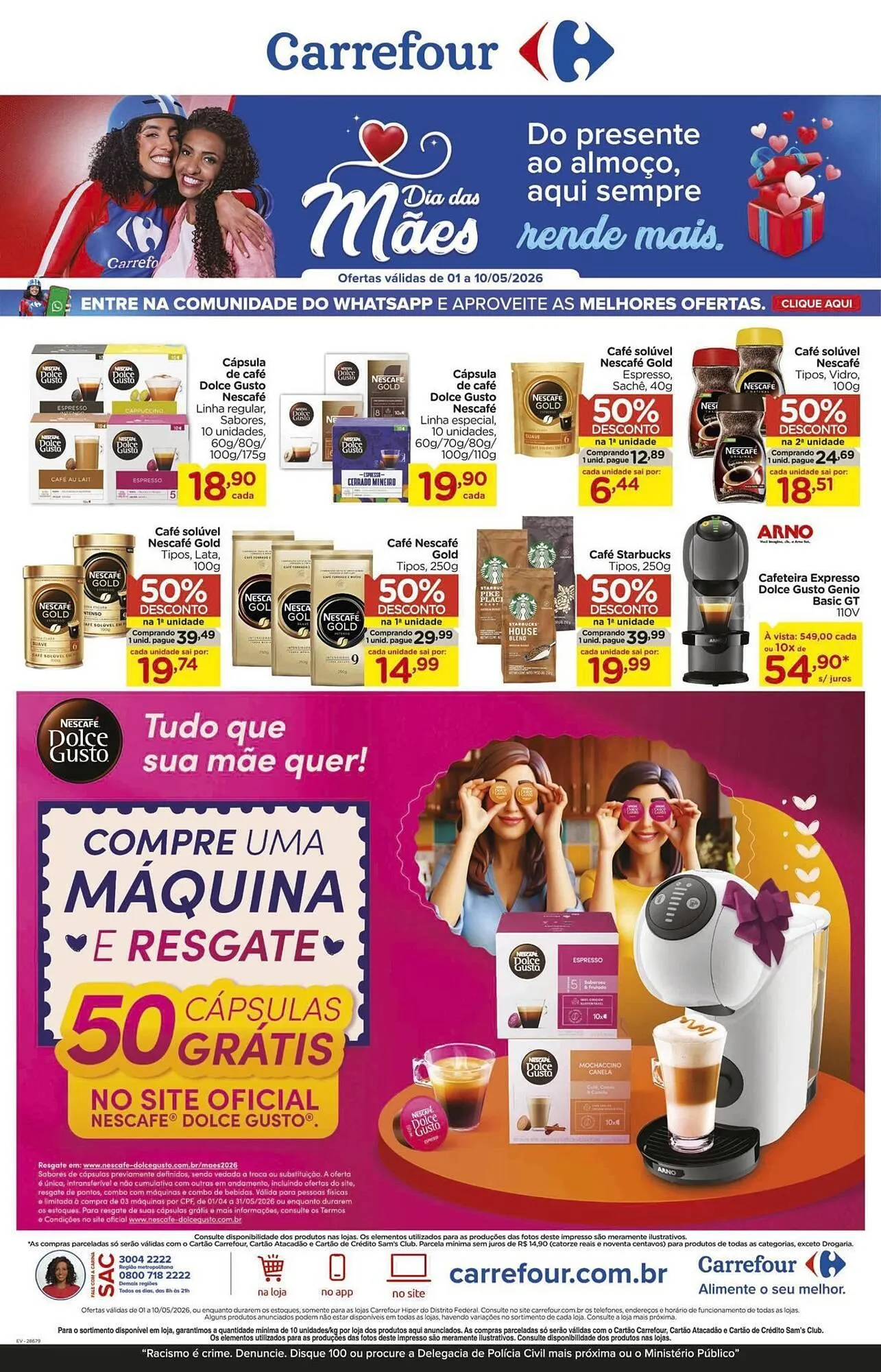 Encarte de Folheto Carrefour 4 de maio até 10 de maio 2026 - Pagina 1