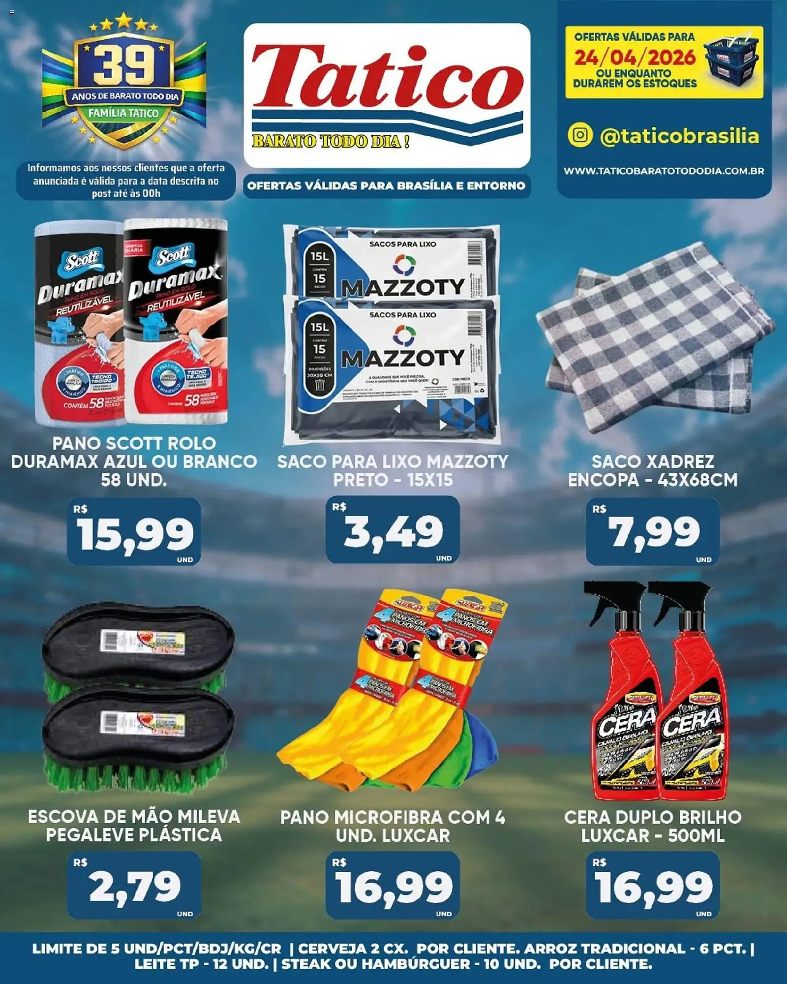 Encarte de Tabloide Tatico 24 de abril até 24 de abril 2026 - Pagina 26