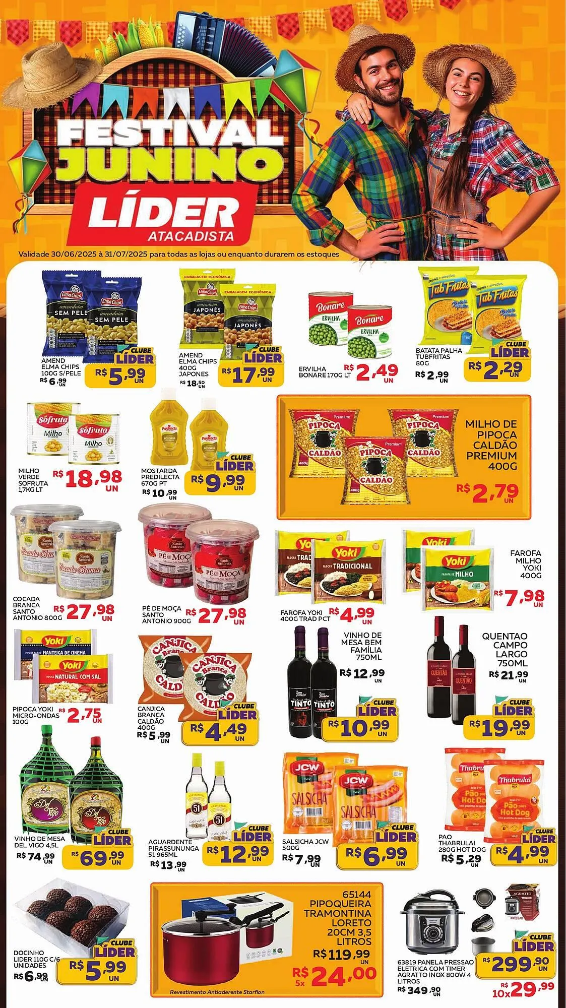 Encarte de Catálogo Lider Atacadista 30 de junho até 31 de julho 2025 - Pagina 1