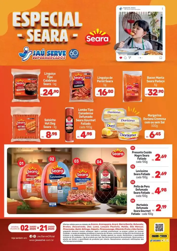 Encarte de Especial Seara 8 de janeiro até 21 de janeiro 2025 - Pagina 1