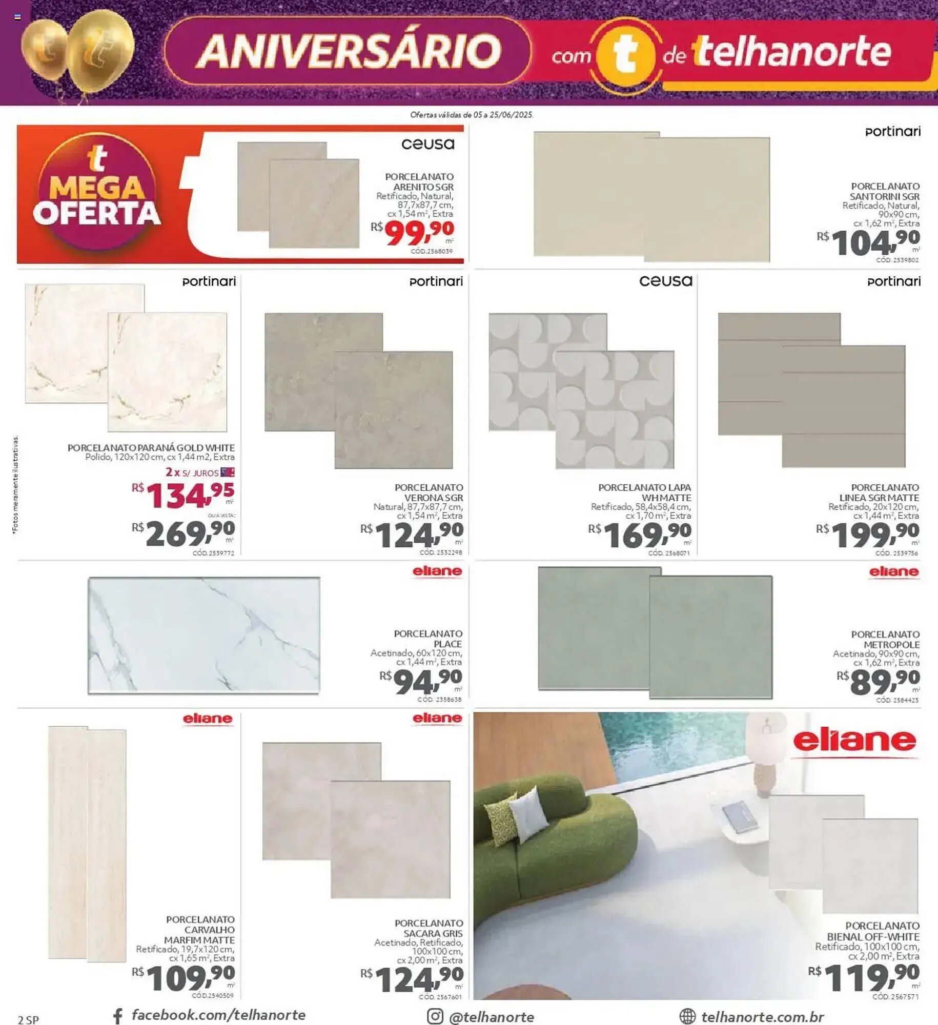 Encarte de Catálogo Telhanorte 5 de junho até 26 de junho 2025 - Pagina 2