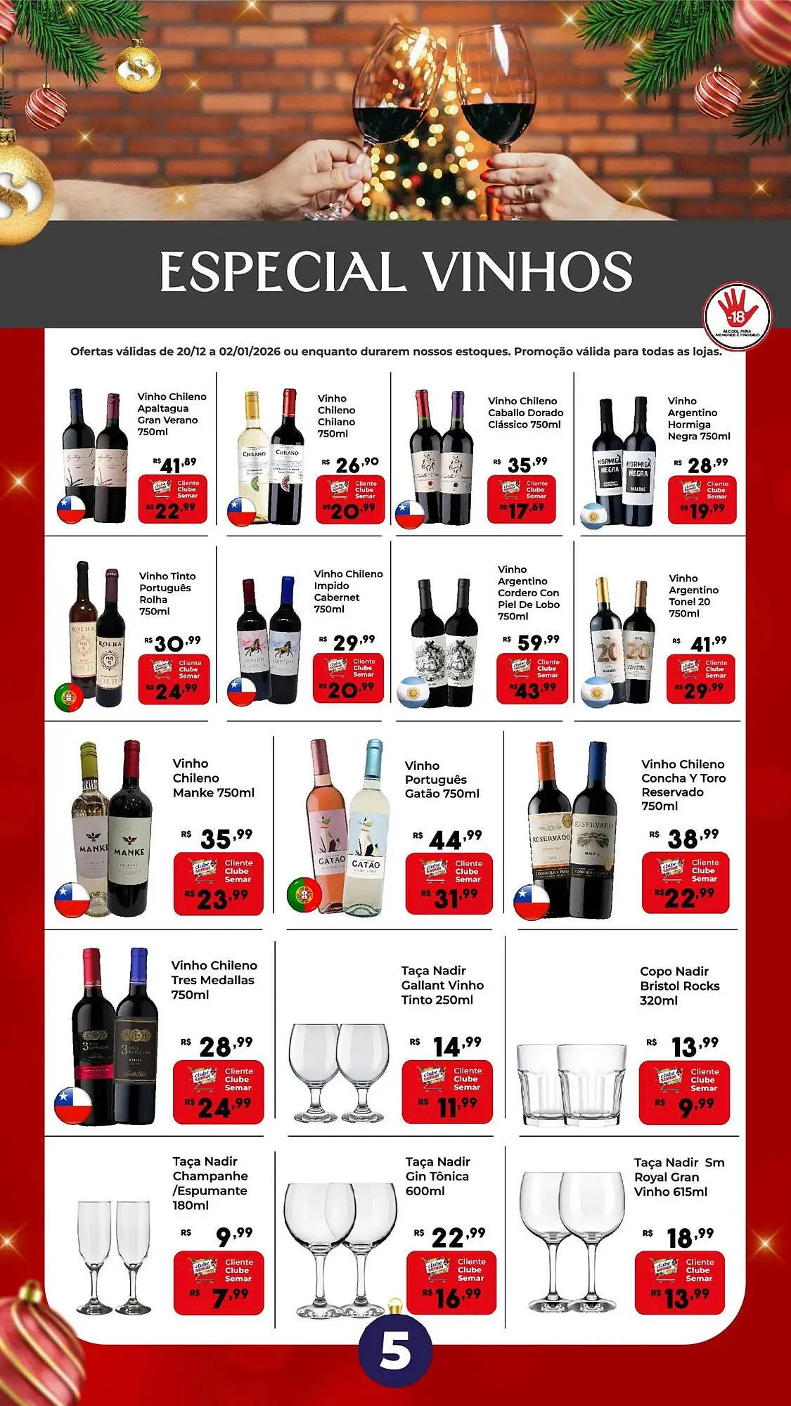 Encarte de Folheto Semar Supermercado 20 de dezembro até 2 de janeiro 2026 - Pagina 5