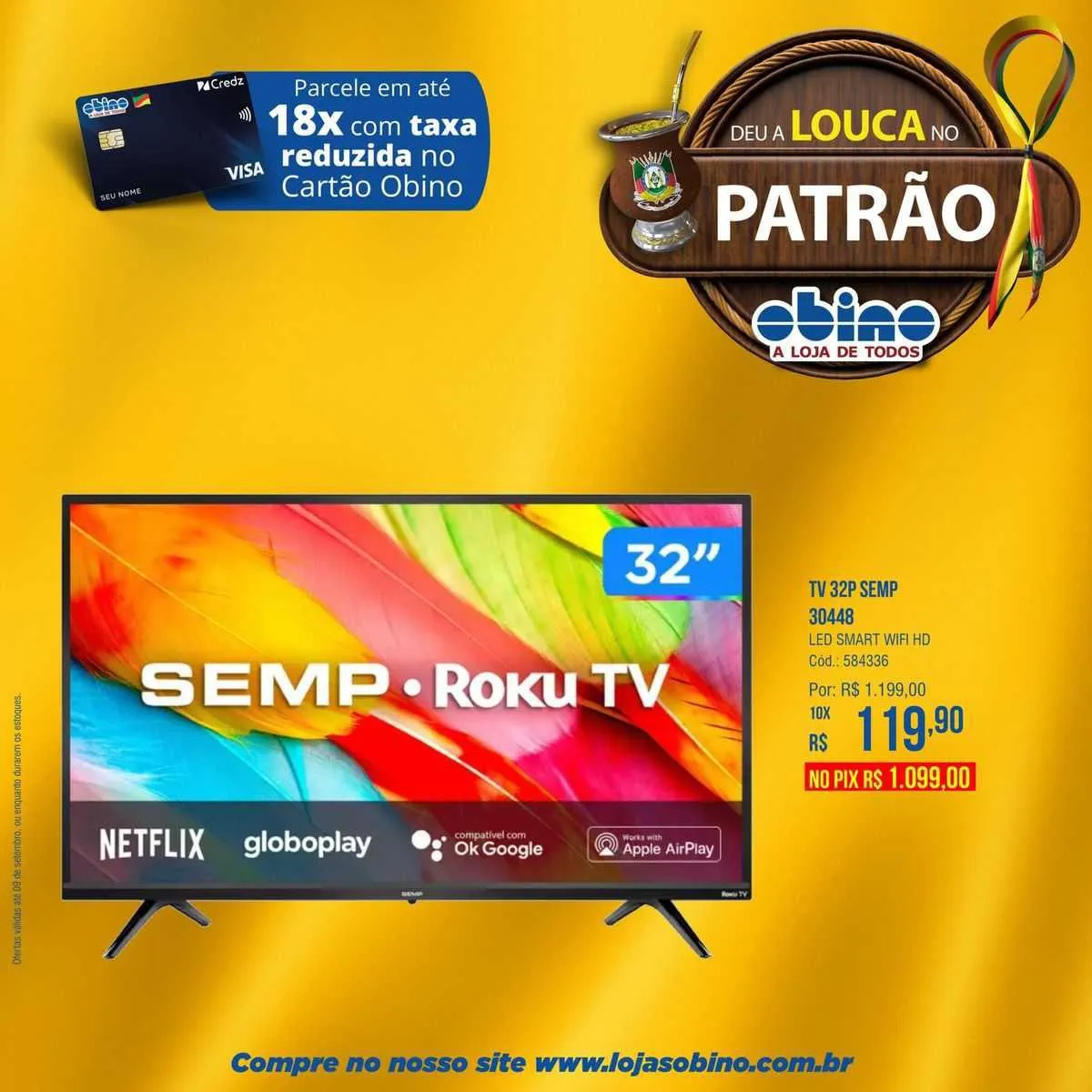 Encarte de Lojas Obino Folheto 31 de agosto até 13 de setembro 2023 - Pagina 3