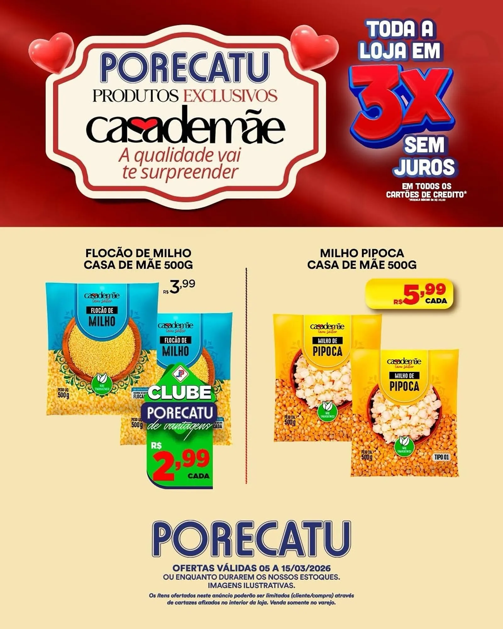 Encarte de Catálogo Supermercado Porecatu 7 de março até 15 de março 2026 - Pagina 3