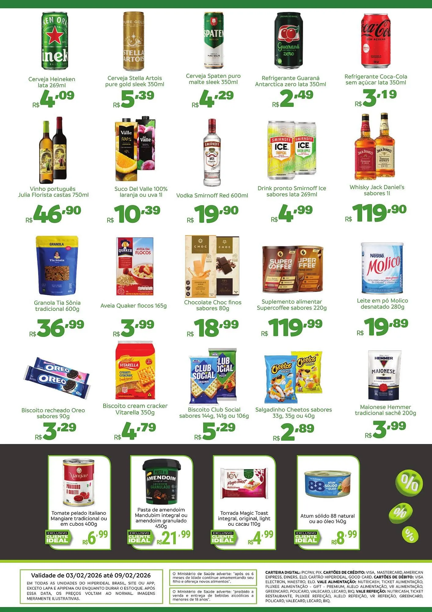 Encarte de Catálogo Hiperideal Supermercados 3 de fevereiro até 9 de fevereiro 2026 - Pagina 3
