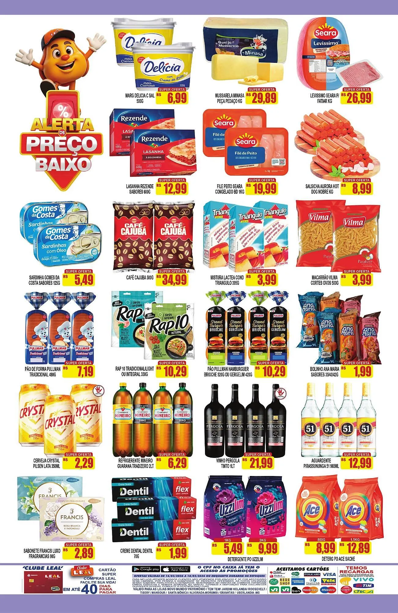 Encarte de Folheto Supermercado leal 18 de março até 19 de março 2026 - Pagina 2