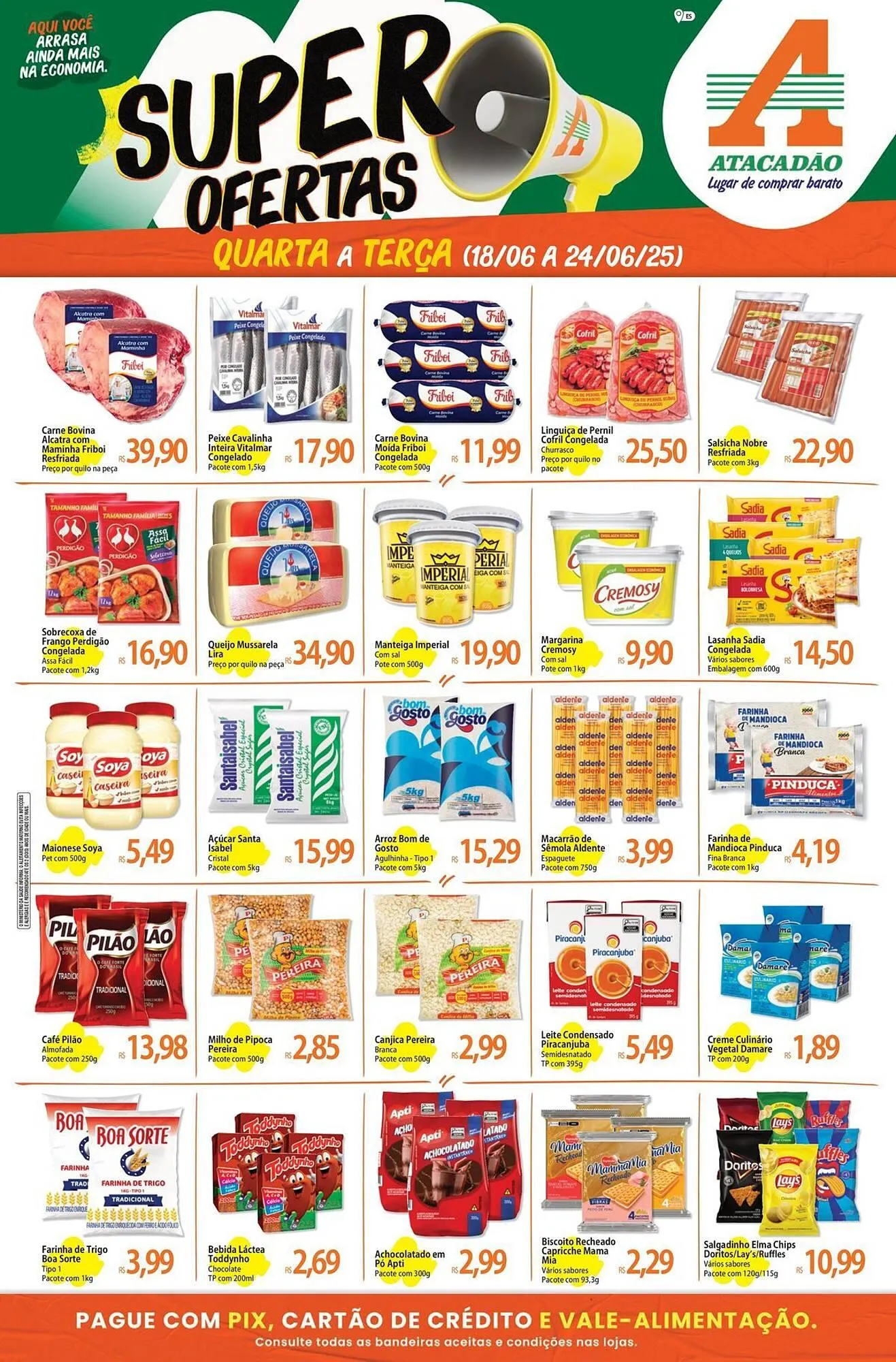 Encarte de Catálogo Atacadão 19 de junho até 24 de junho 2025 - Pagina 1
