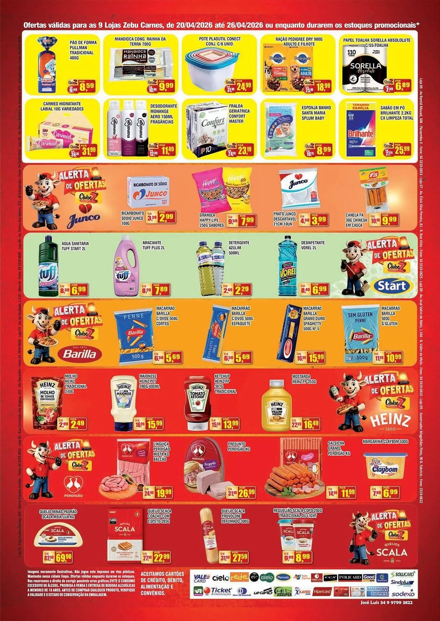 Encarte de Catálogo Zebu Carnes Supermercados 20 de abril até 26 de abril 2026 - Pagina 2
