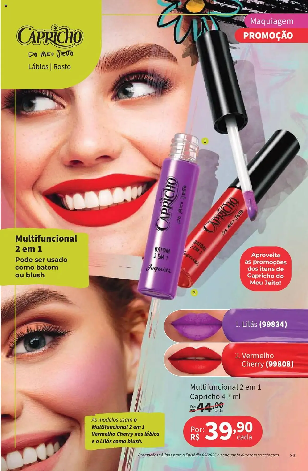 Encarte de Catálogo Jequiti 19 de junho até 17 de julho 2025 - Pagina 93