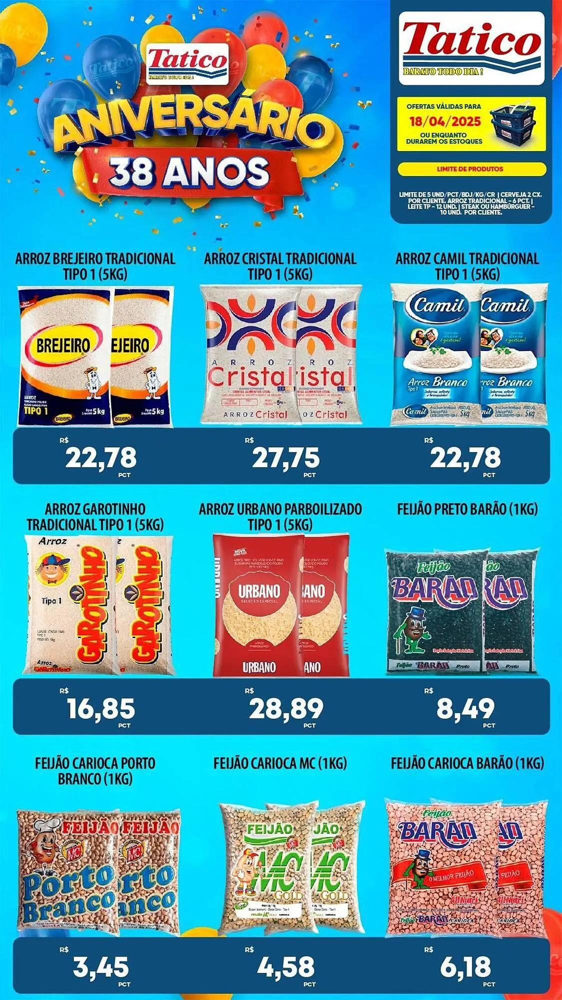 Encarte de Catálogo Tatico 18 de abril até 21 de abril 2025 - Pagina 1
