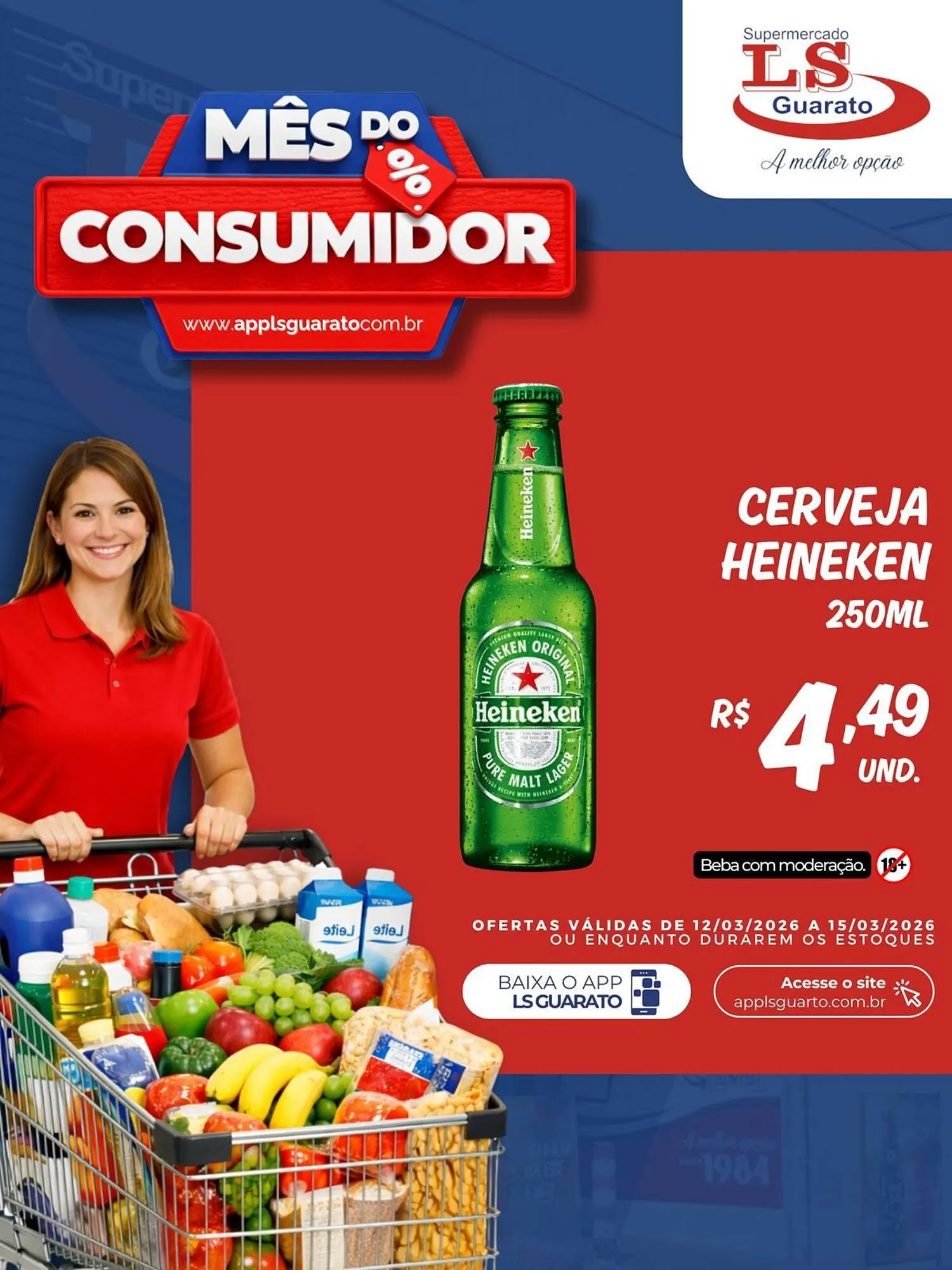 Encarte de Catálogo Supermercado LS Guarato 12 de março até 15 de março 2026 - Pagina 1