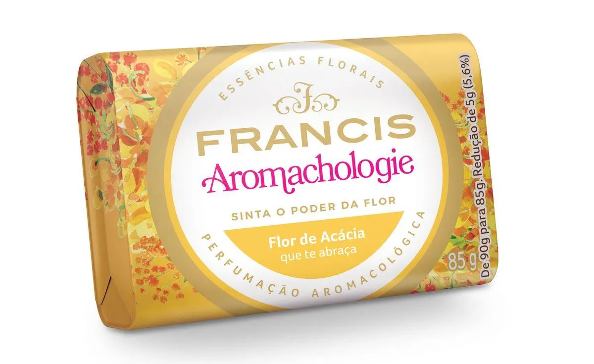 Sabonete Barra Francis Suave Amarelo Flor de Acácia 85g