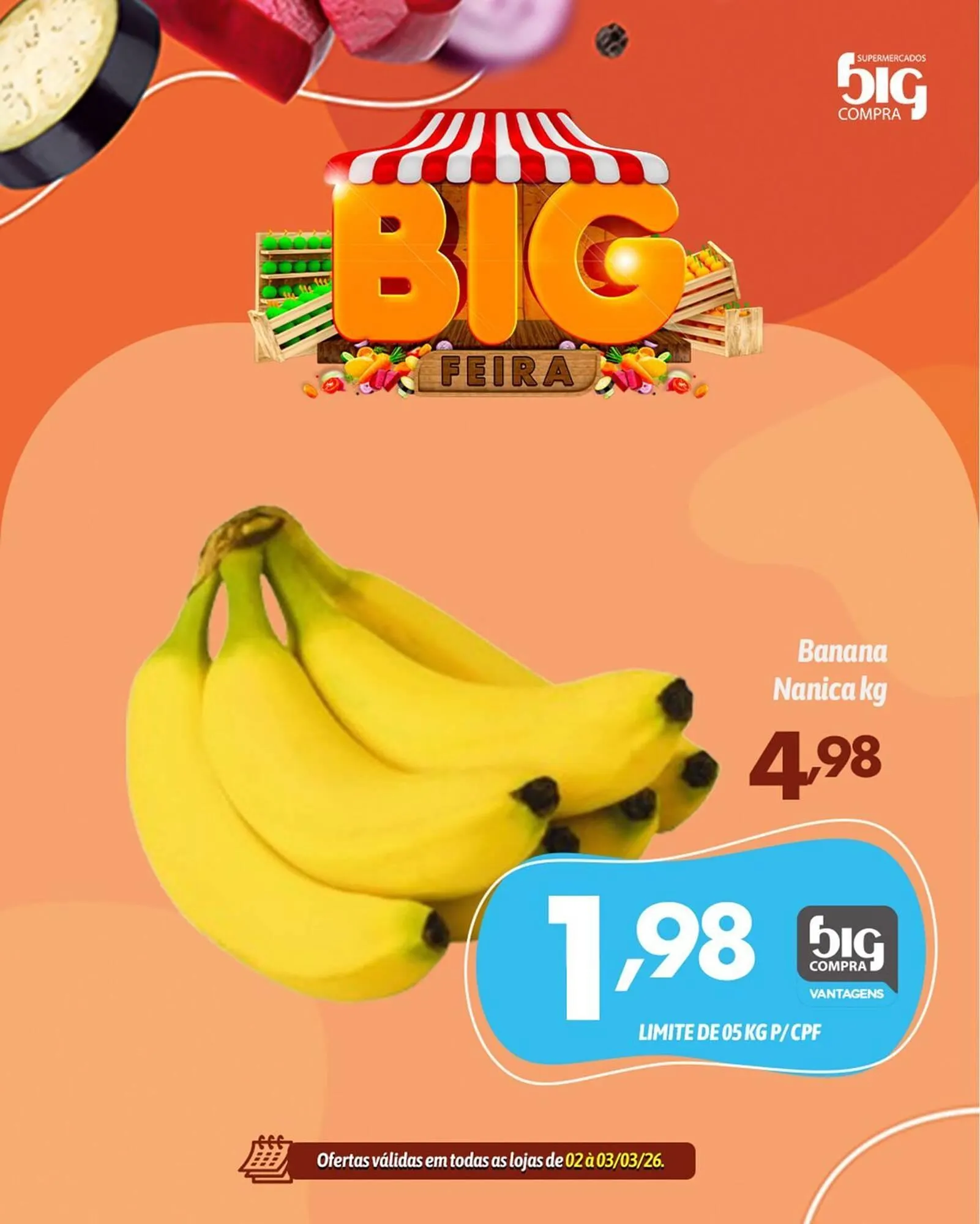 Encarte de Catálogo Supermercados Big Compra 2 de março até 3 de março 2026 - Pagina 1