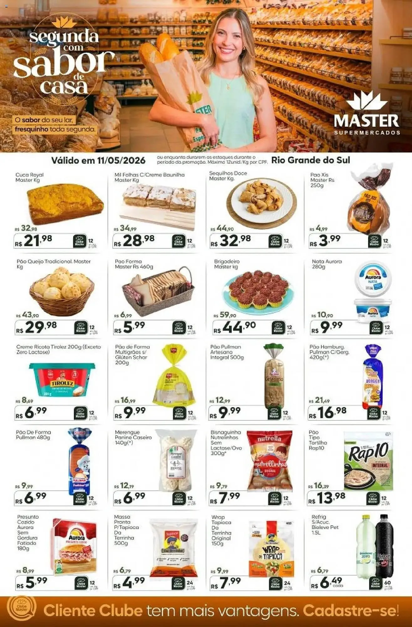Encarte de Folheto Master Supermercados 11 de maio até 11 de maio 2026 - Pagina 1