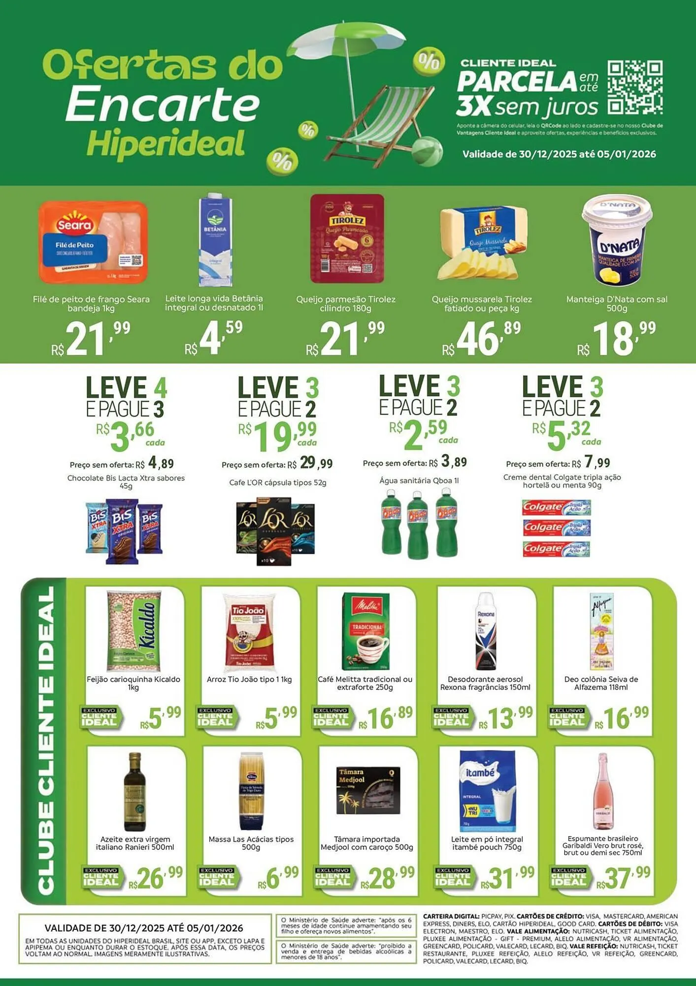 Encarte de Catálogo Hiperideal Supermercados 30 de dezembro até 5 de janeiro 2026 - Pagina 1