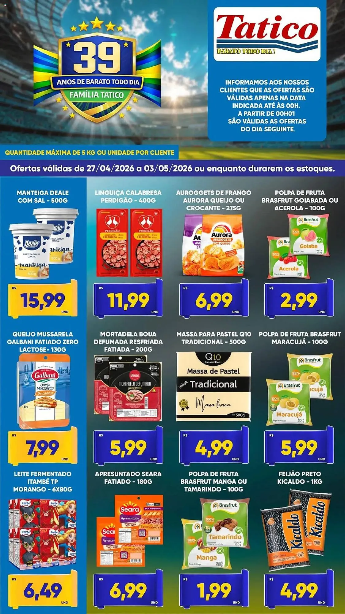 Encarte de Tabloide Tatico 27 de abril até 4 de maio 2026 - Pagina 2