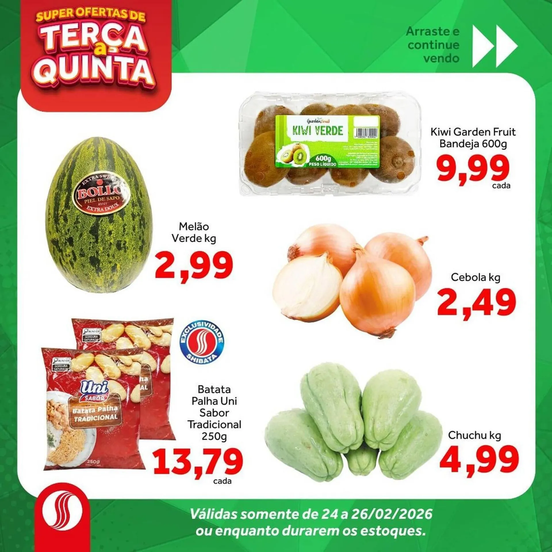 Encarte de Folheto Shibata Supermercados 24 de fevereiro até 26 de fevereiro 2026 - Pagina 3
