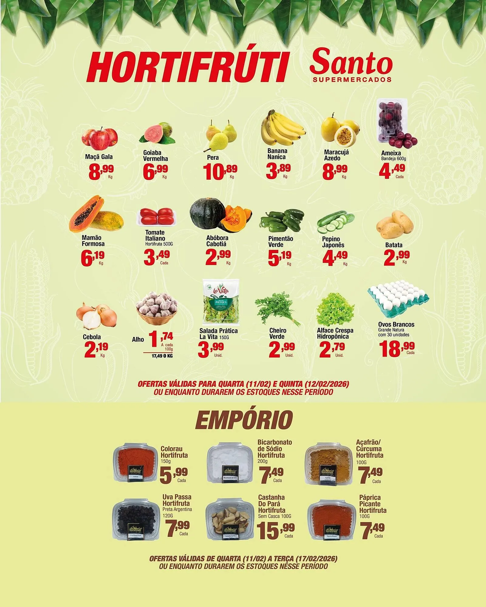 Encarte de Catálogo Santo Supermercados 11 de fevereiro até 17 de fevereiro 2026 - Pagina 3