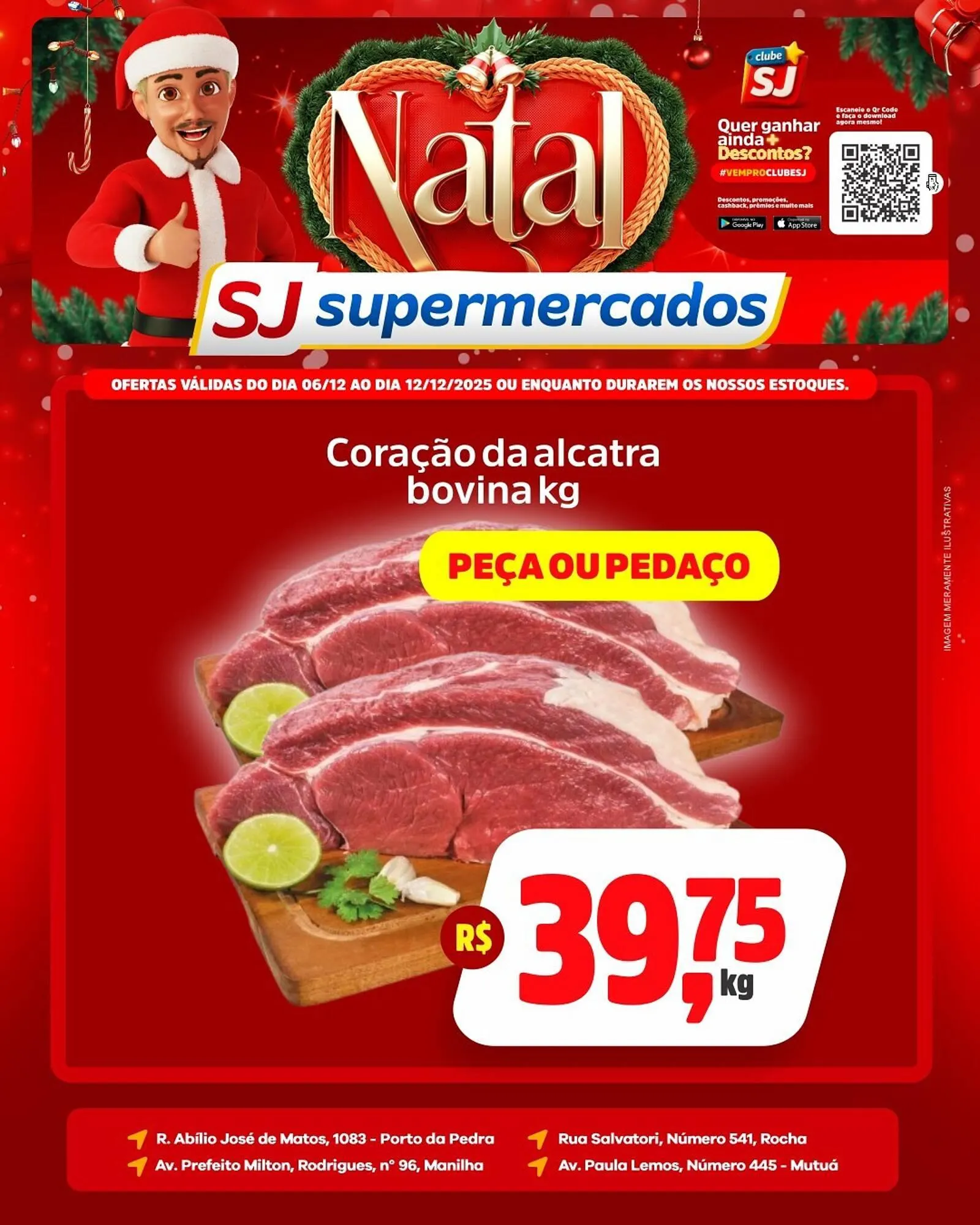 Encarte de Encarte Sj Supermercados 6 de dezembro até 12 de dezembro 2025 - Pagina 1