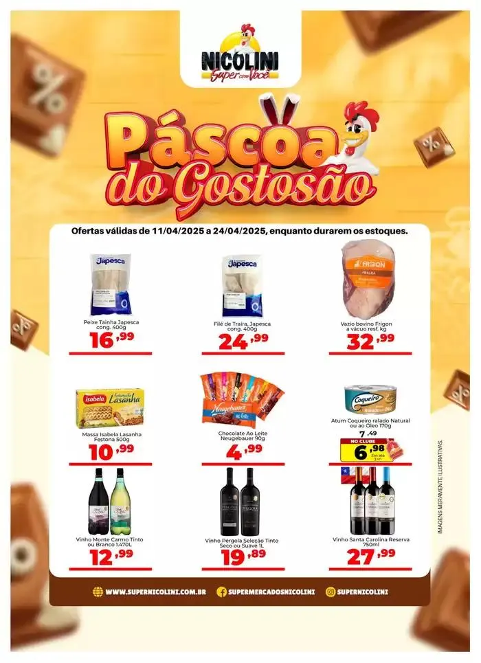 Encarte de Ofertas Super Nicolini 15 de abril até 24 de abril 2025 - Pagina 1