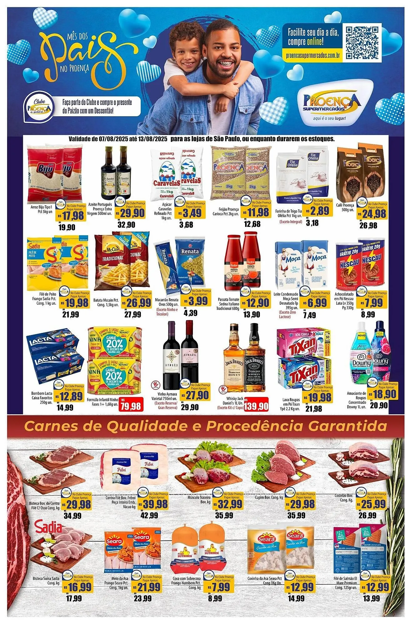 Encarte de Catálogo Proença Supermercados 7 de agosto até 13 de agosto 2025 - Pagina 1