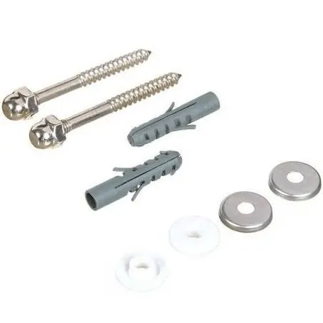 Parafuso Para Vaso E Mictório Com Bucha 10 Cromado Esteves