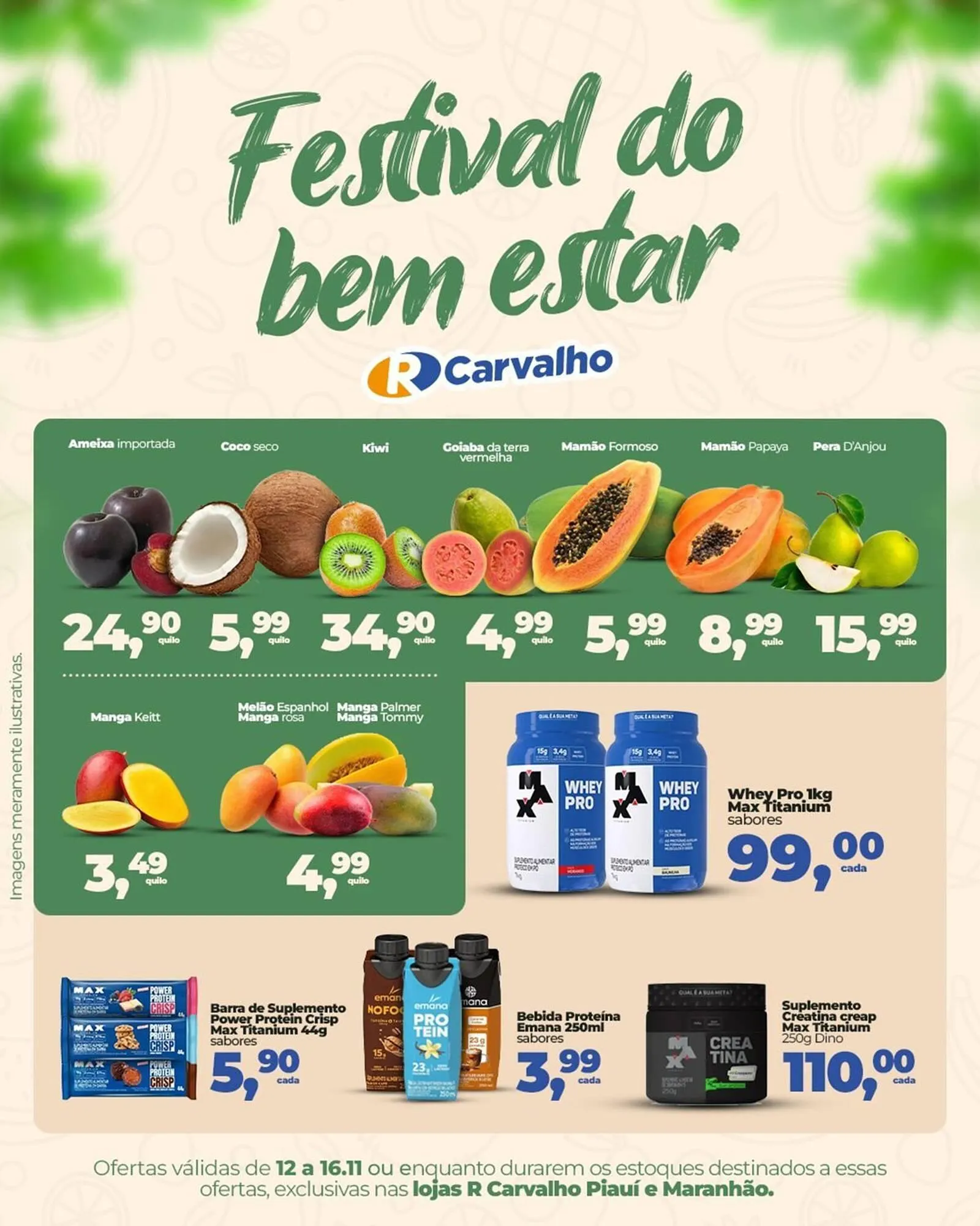 Encarte de Catálogo Carvalho Supermercado 12 de novembro até 16 de novembro 2025 - Pagina 1