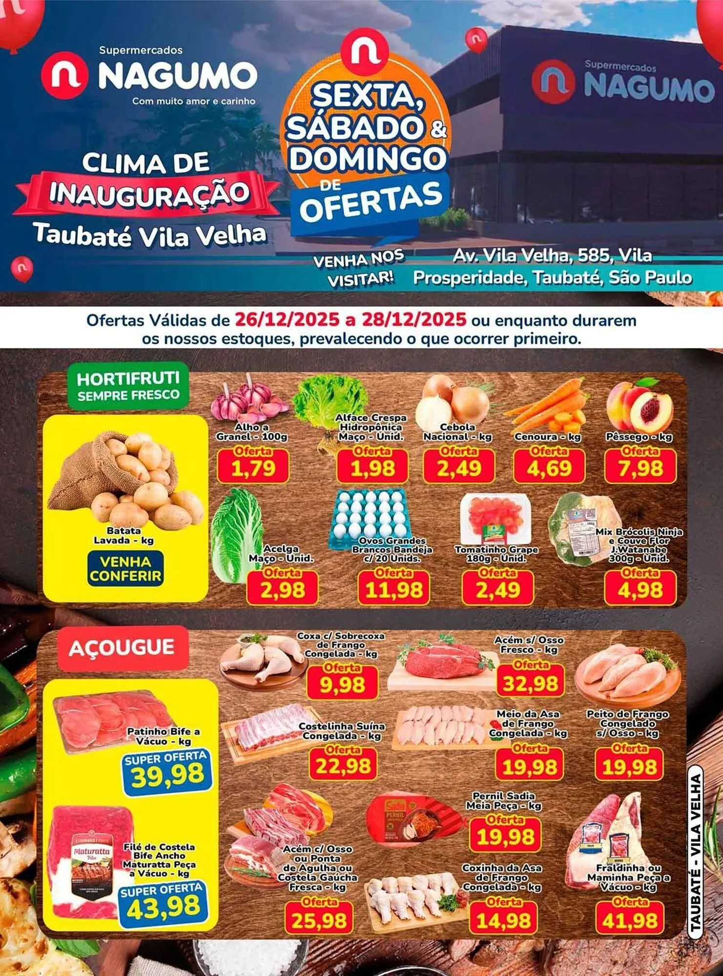 Encarte de Folheto Nagumo 26 de dezembro até 28 de dezembro 2025 - Pagina 1