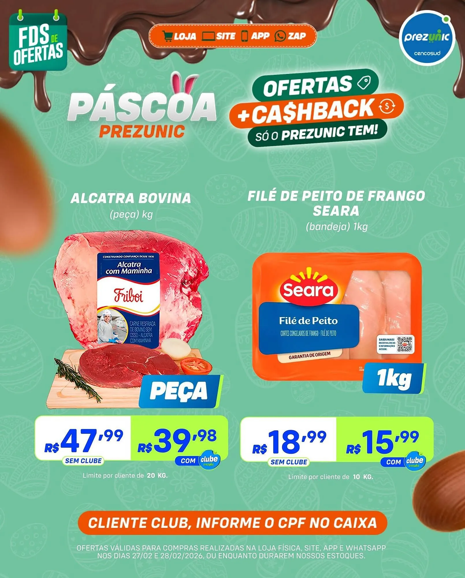 Encarte de Encarte Prezunic 27 de fevereiro até 28 de fevereiro 2026 - Pagina 1