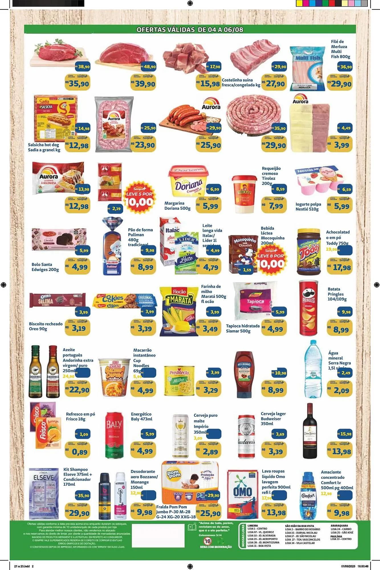 Encarte de Catálogo Sempre Vale Supermercados 4 de agosto até 6 de agosto 2025 - Pagina 2