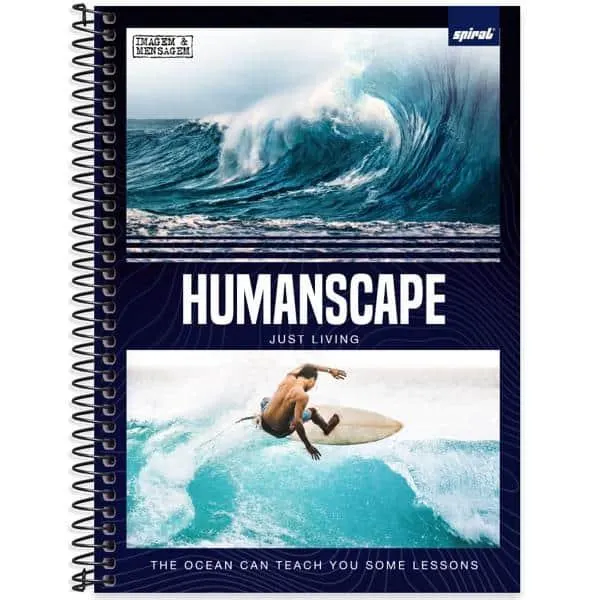 Caderno universitário capa dura 1x1, 80 folhas, Imagem & Mensagem, 2637963, Spiral Ima - PT 1 UN