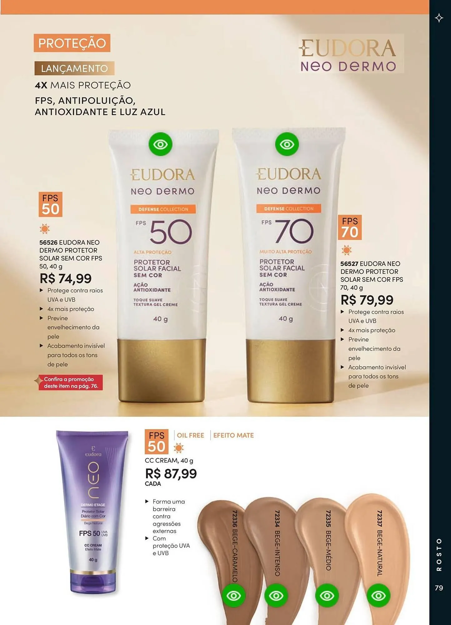 Encarte de Catálogo Eudora 23 de abril até 30 de junho 2025 - Pagina 85