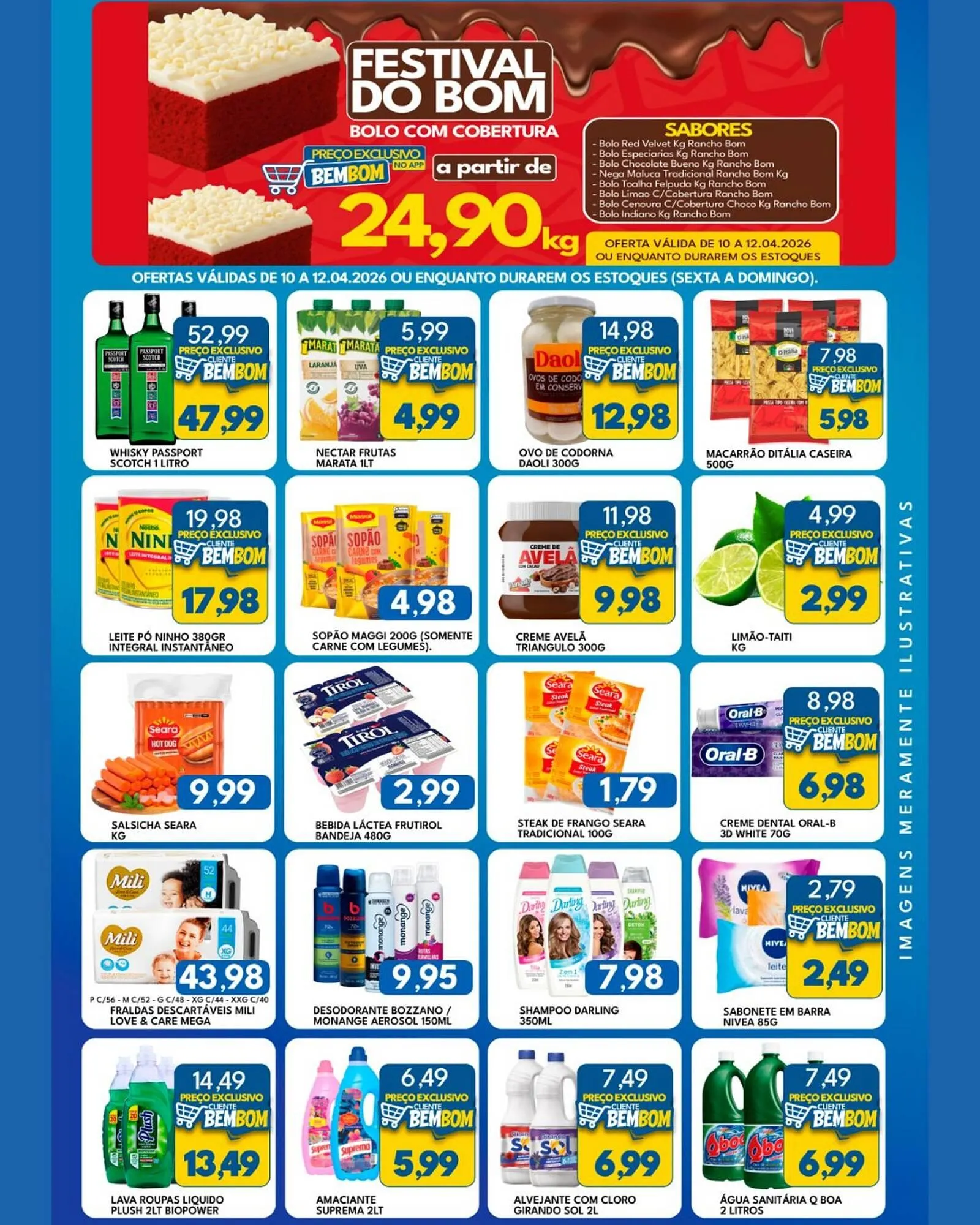 Encarte de Catálogo Rancho Bom Supermercados 10 de abril até 12 de abril 2026 - Pagina 2