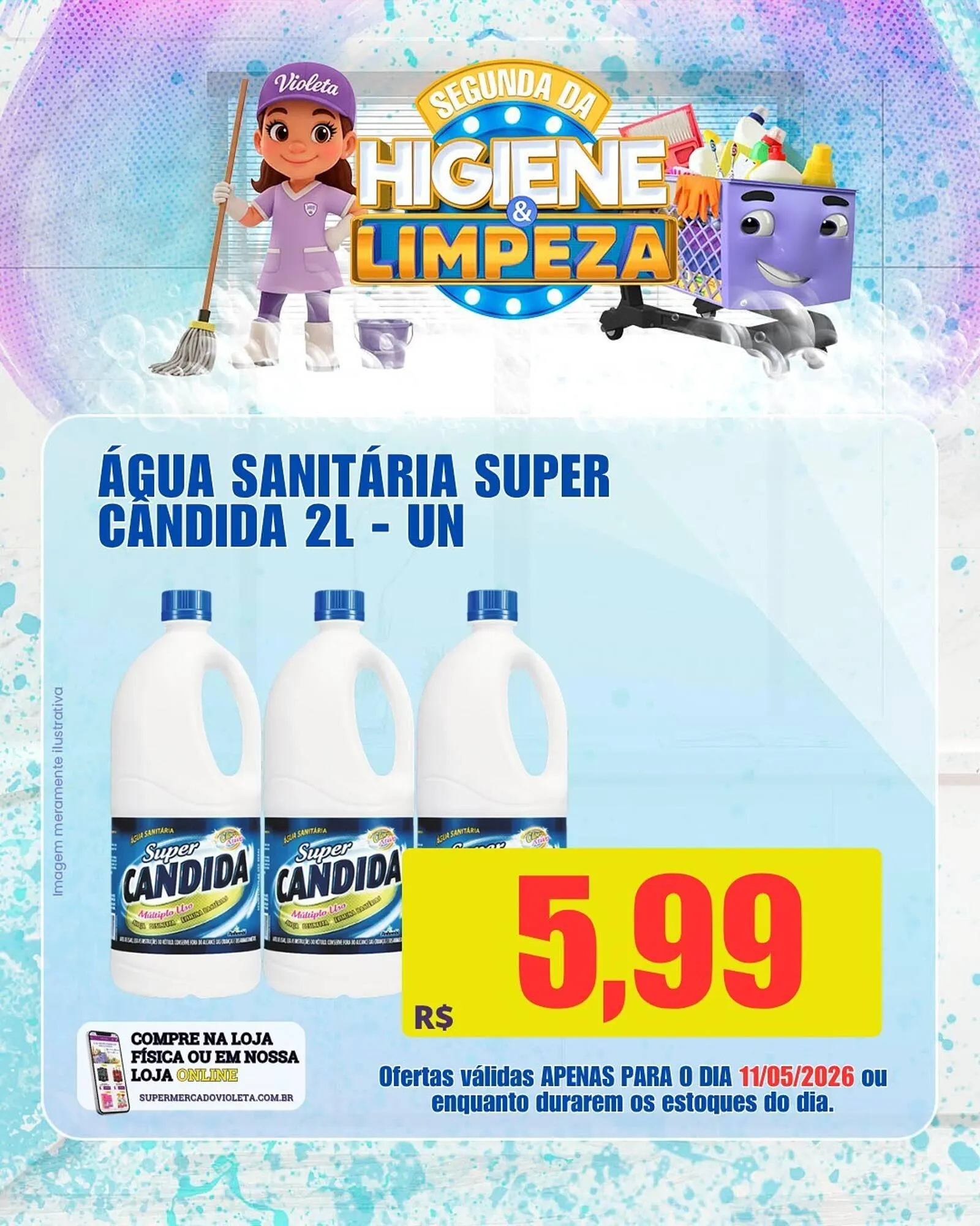 Encarte de Catálogo Violeta Supermercados 11 de maio até 11 de maio 2026 - Pagina 2