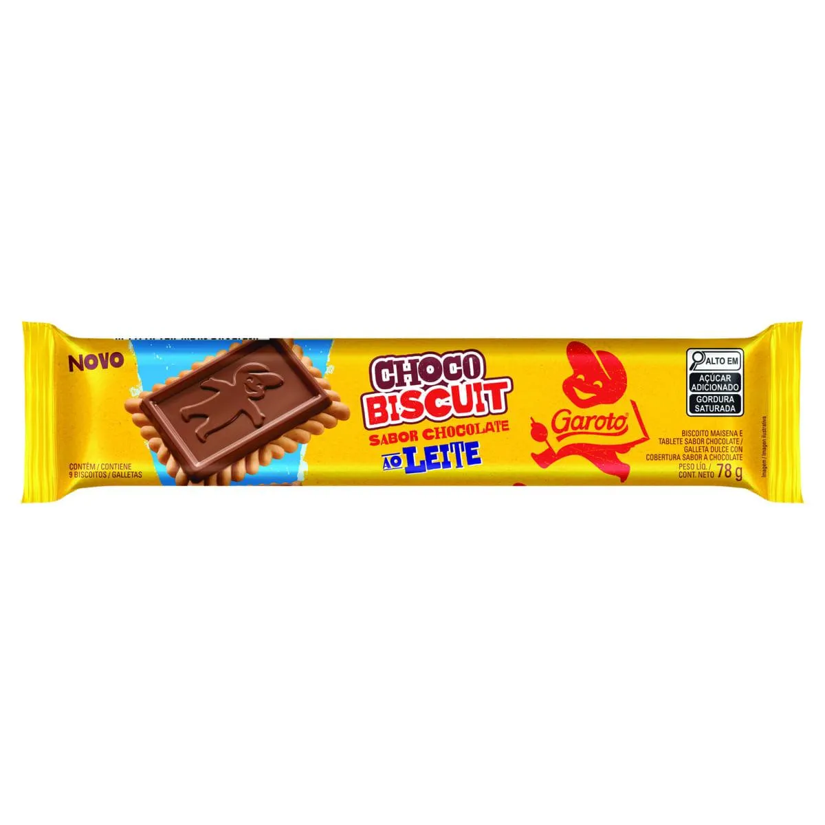 Biscoito Garoto Choco Biscuit Maisena Chocolate ao Leite 78g