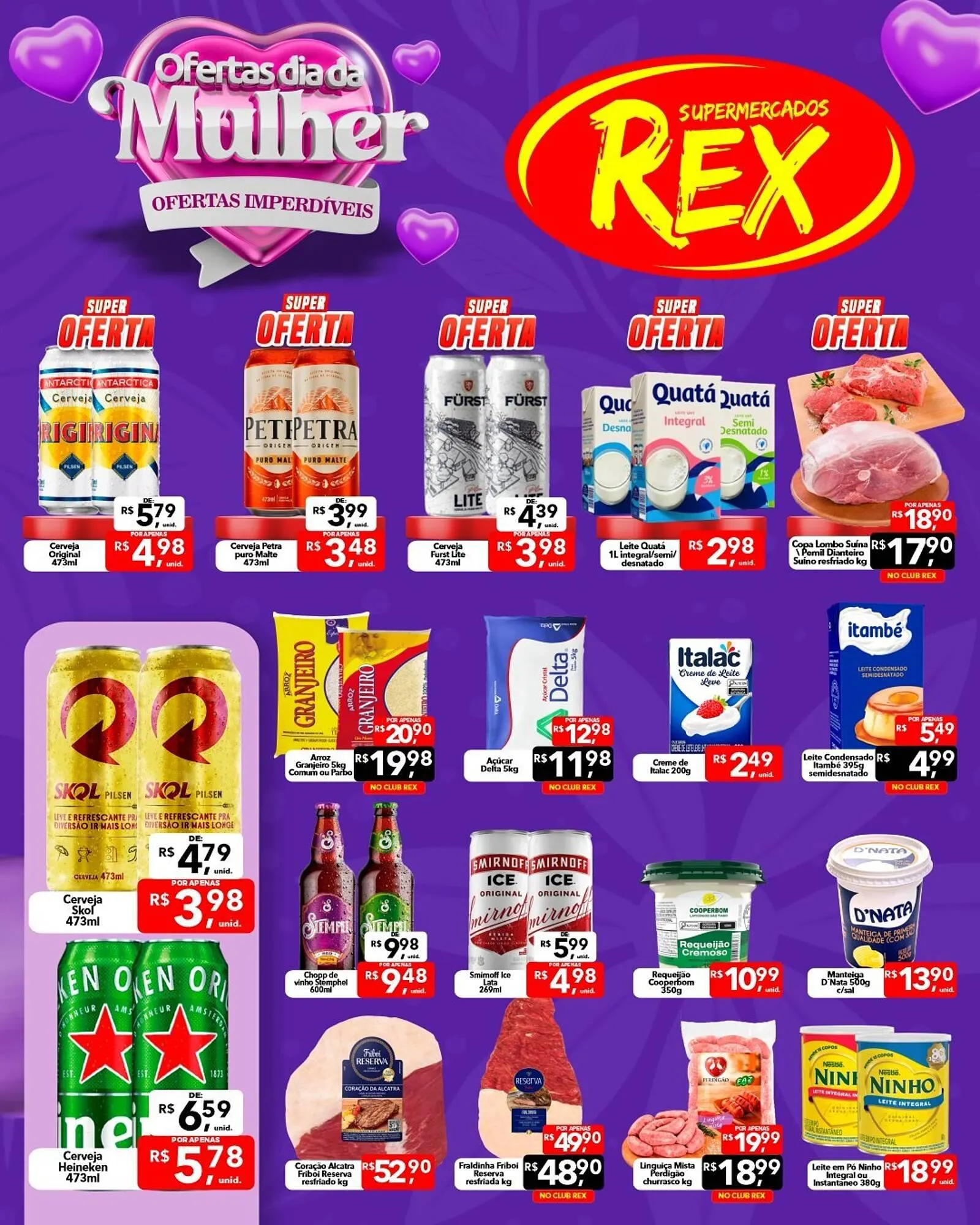 Encarte de Catálogo Supermercados Rex 6 de março até 8 de março 2026 - Pagina 1