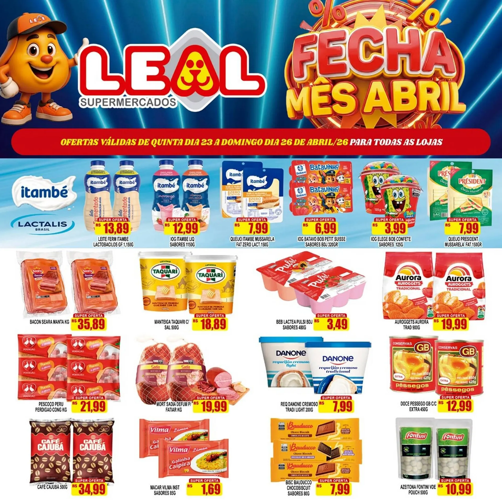Encarte de Folheto Supermercado leal 23 de abril até 26 de abril 2026 - Pagina 4