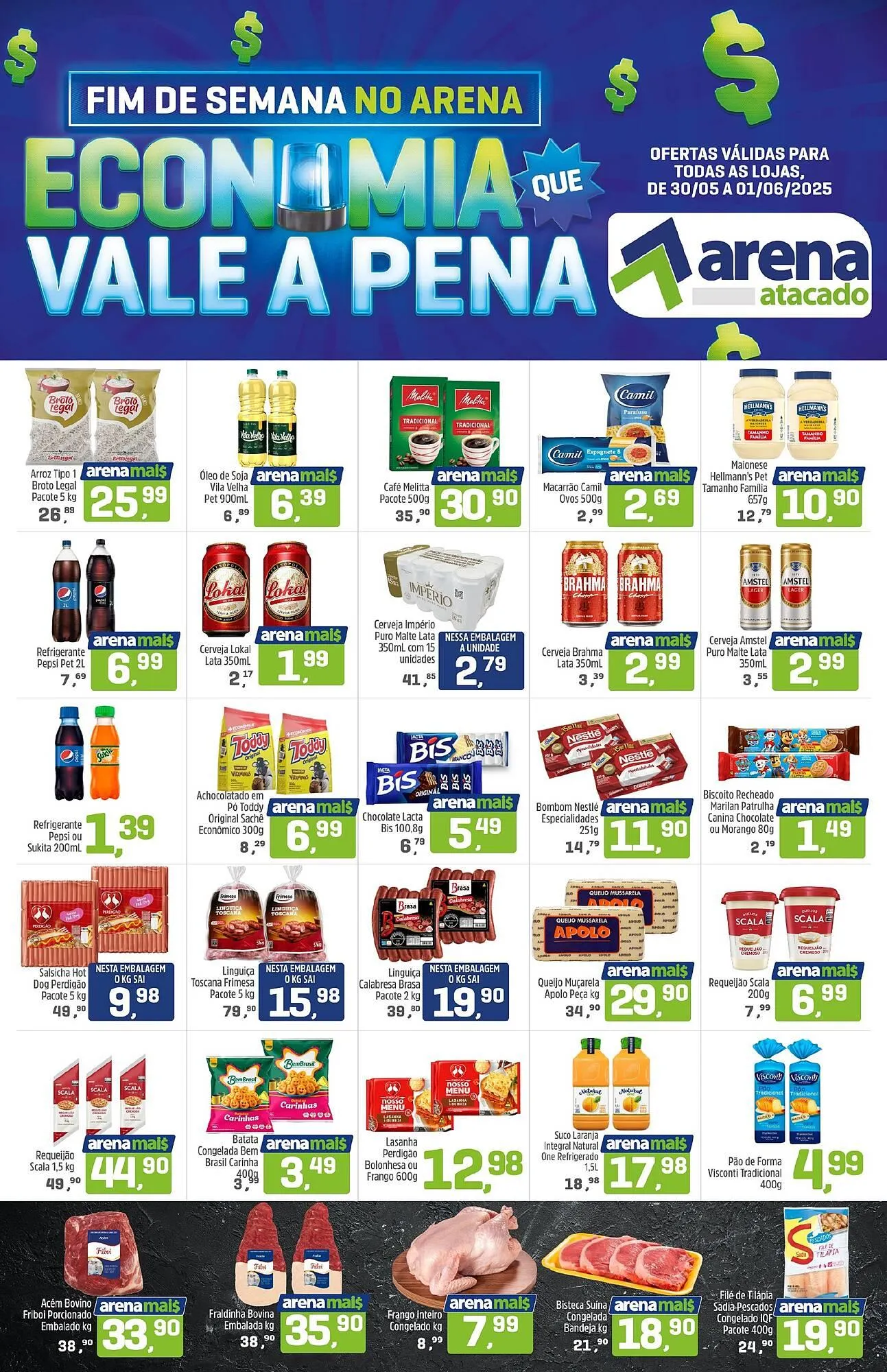 Encarte de Catálogo Arena Atacado 30 de maio até 1 de junho 2025 - Pagina 1