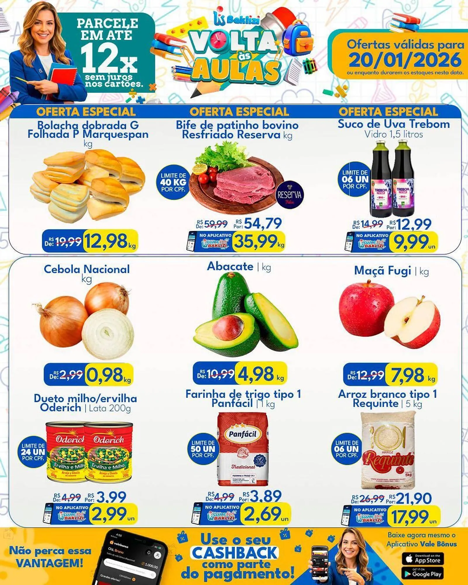Encarte de Catálogo Supermercados Baklizi 20 de janeiro até 20 de janeiro 2026 - Pagina 1